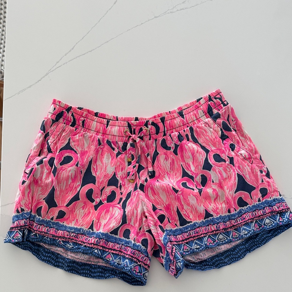 Lilly Pulitzer Katia Flamingo Shorts, small